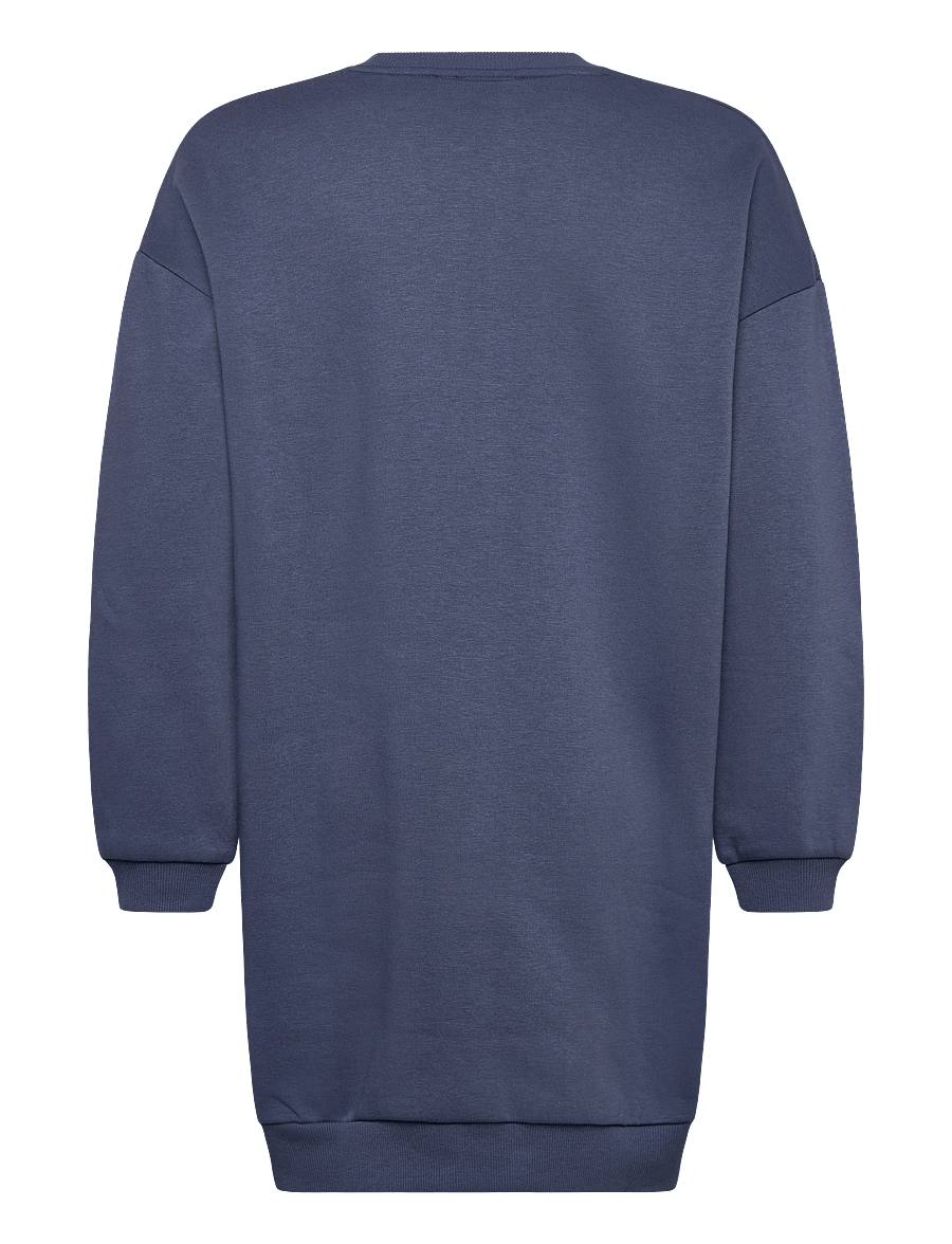 Kids Only - KOGMARISA L/S OVZ DRESS CS SWT - langærmede hverdagskjoler - vintage indigo - 1