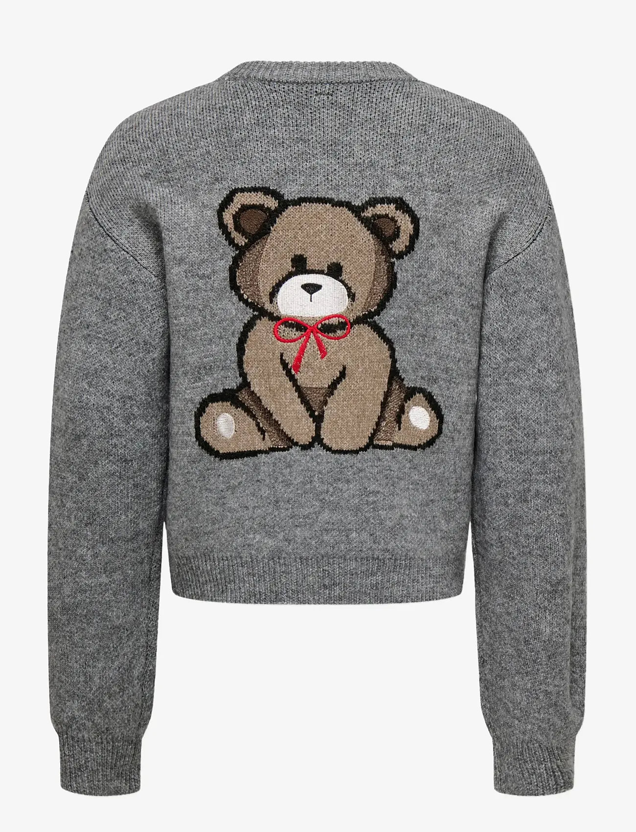 Kids Only - KOGTEDDY L/S PULLOVER KNT NOOS - pullover - medium grey melange - 1