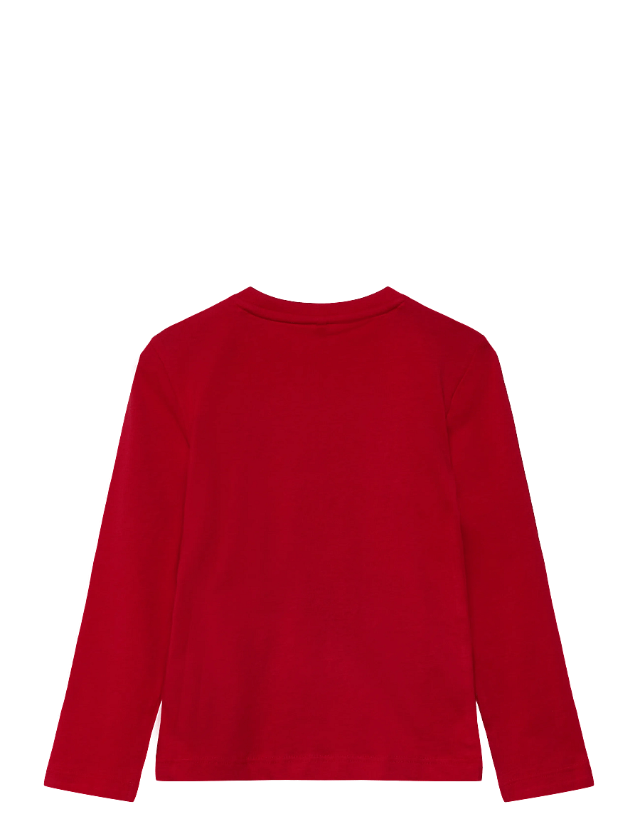 Kids Only - KOGXMAS LIFEYRSA CHRISTMAS L/S TOP JRS - långärmade t-shirts - salsa - 1