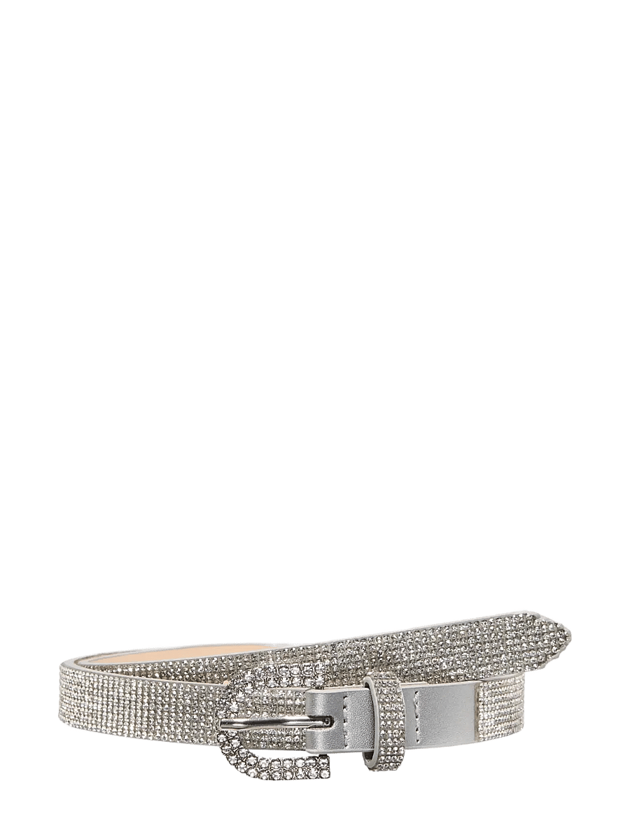 Kids Only - KOGMILA GLITTER PU JEANS BELT ACC - vööd - silver - 0