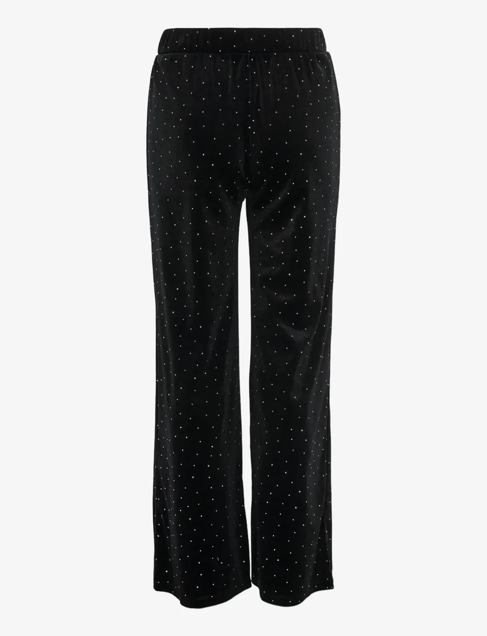 Kids Only - KOGVELLA VELVET WIDE PANT JRS - byxor - black - 2