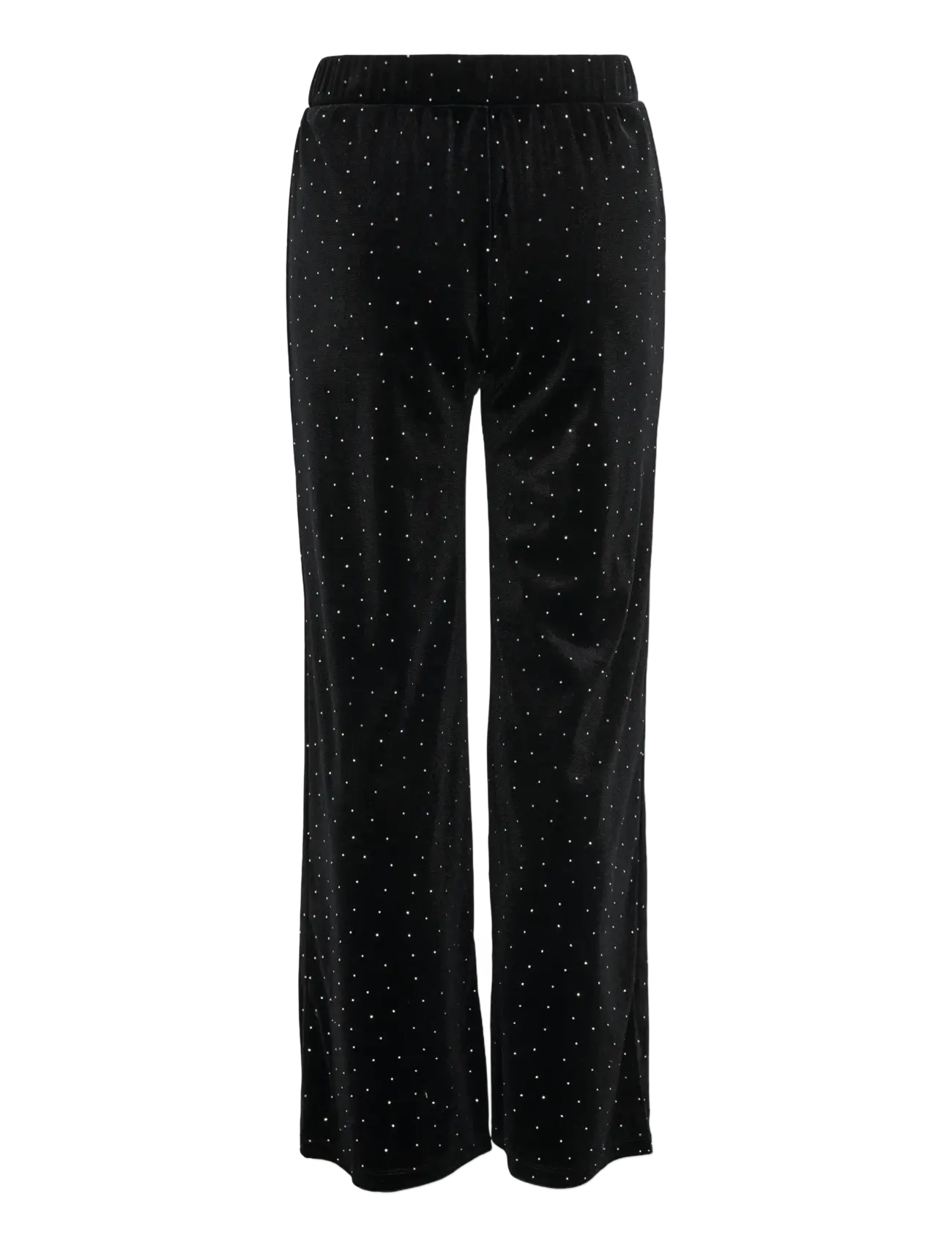Kids Only - KOGVELLA VELVET WIDE PANT JRS - bukser - black - 2