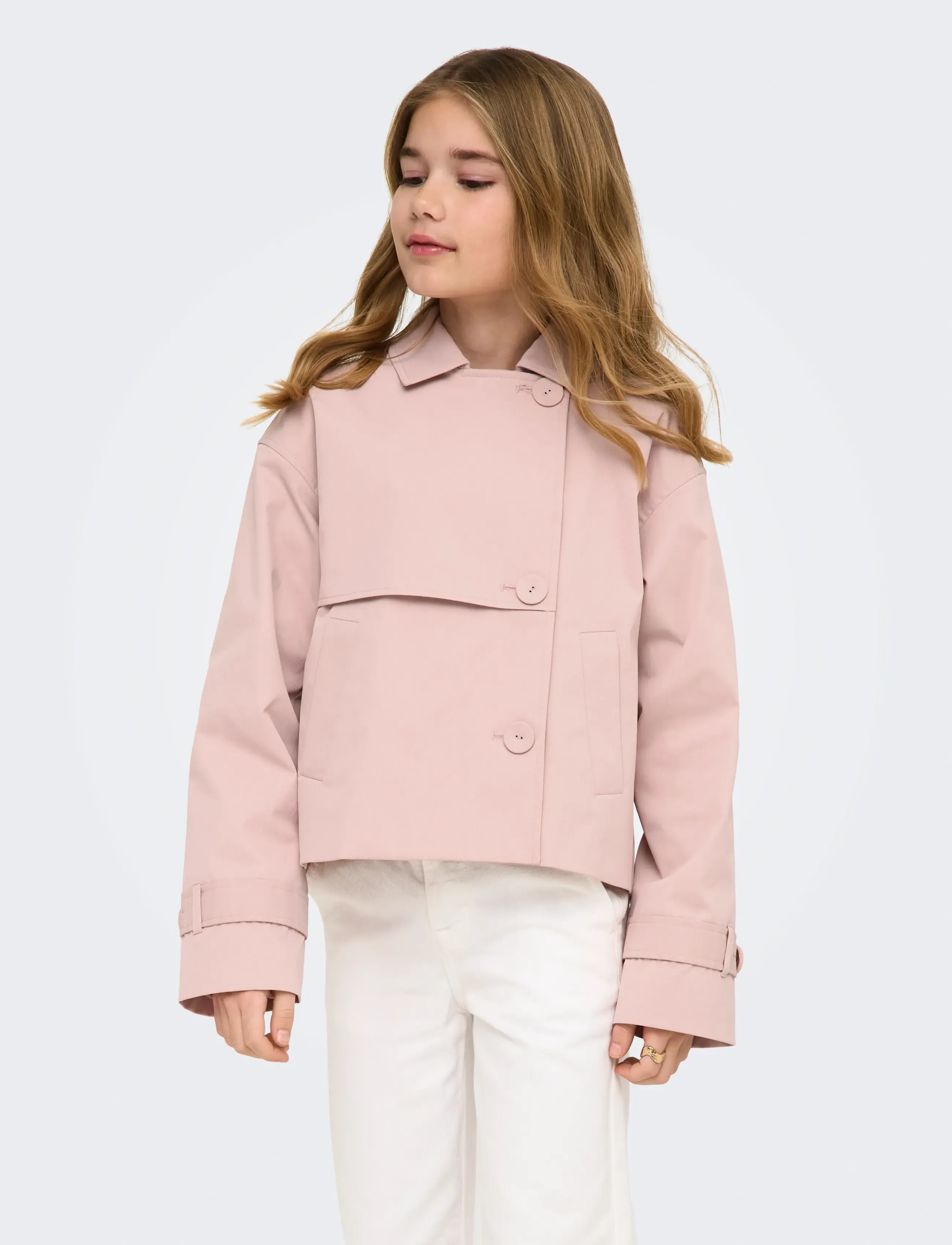 Kids Only Kogapril Life Short Jacket Vd Otw, Børn, Kort Jakke, Pink, Str: 158