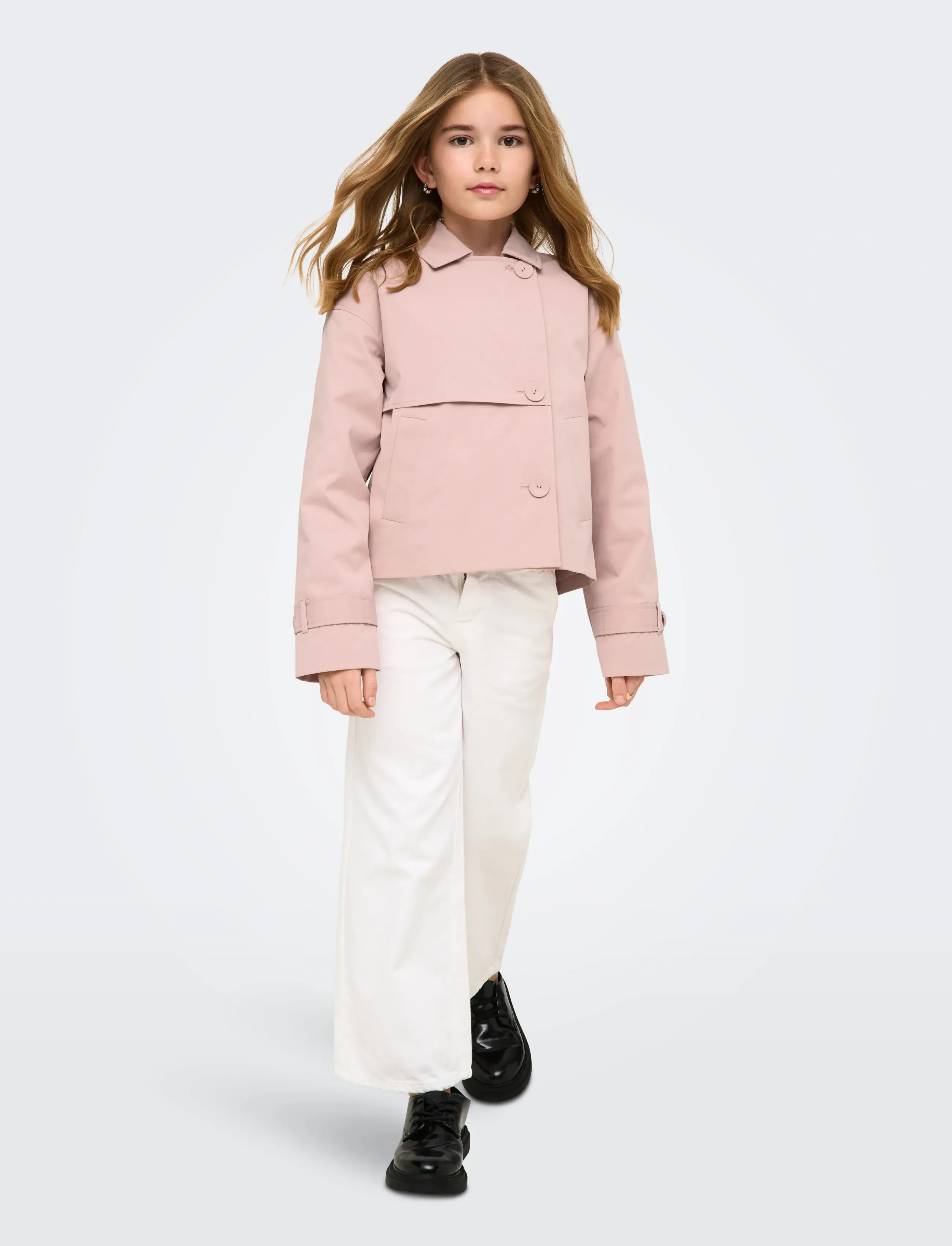 Kids Only - KOGAPRIL LIFE SHORT JACKET VD OTW - lette jakker - adobe rose - 4