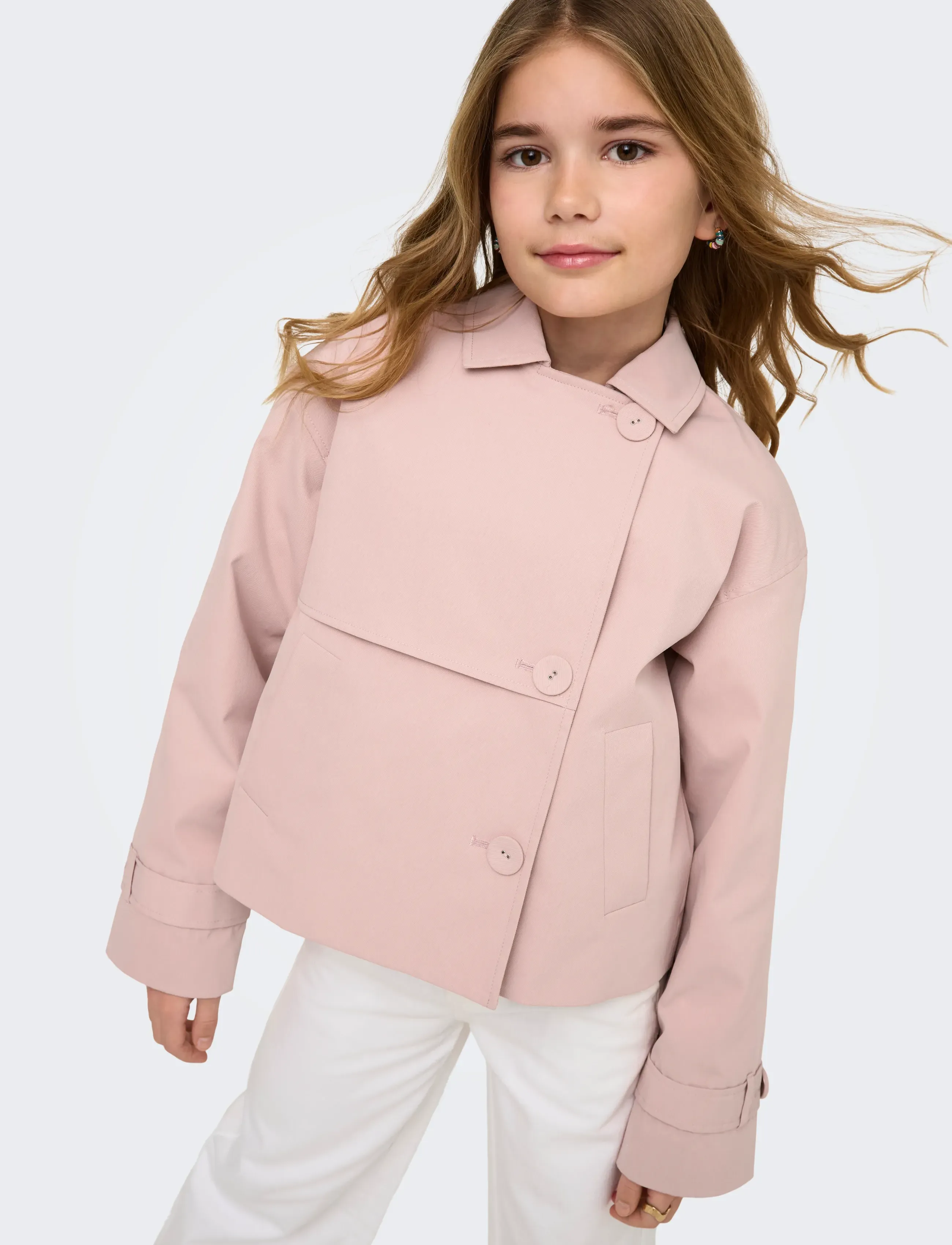 Kids Only - KOGAPRIL LIFE SHORT JACKET VD OTW - lette jakker - adobe rose - 5