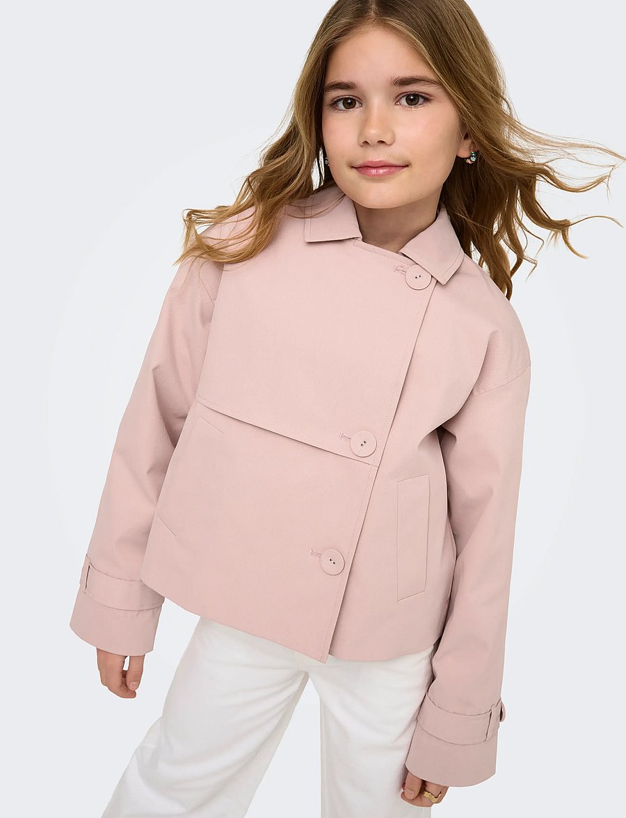 Kids Only - KOGAPRIL LIFE SHORT JACKET VD OTW - lette jakker - adobe rose - 5