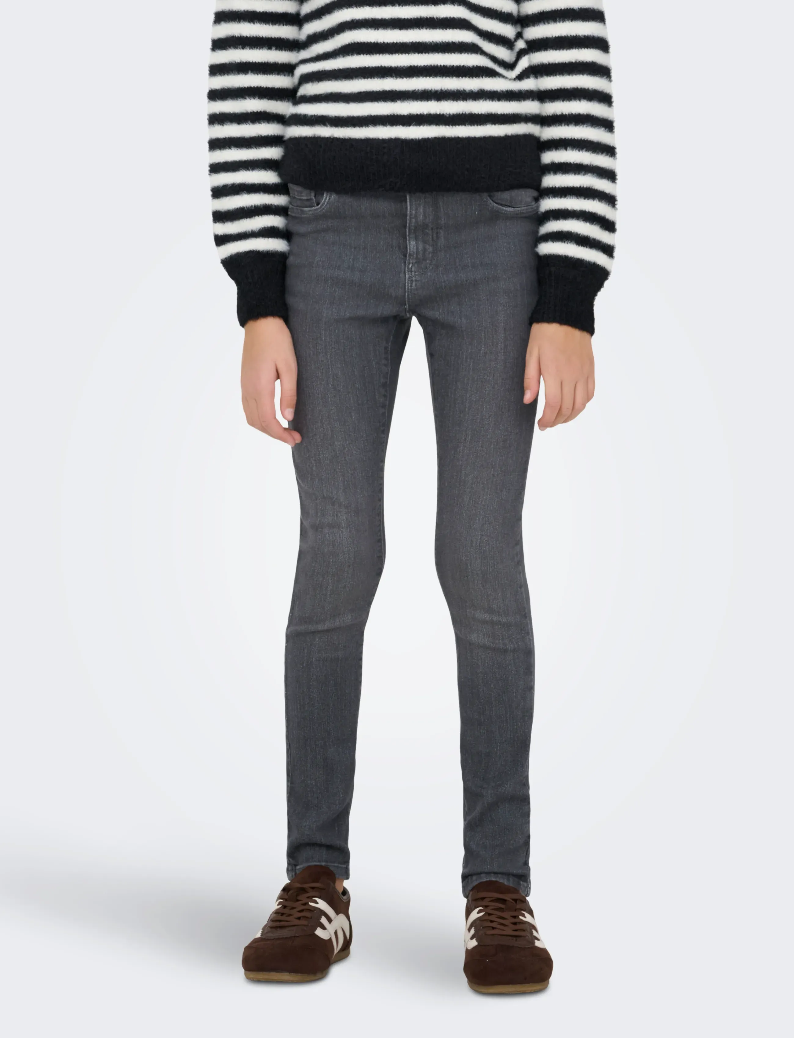 Kids Only KOGRAIN REG SKINNY DNM PIM571 NOOS - Hosen - MEDIUM GREY DENIM / grey