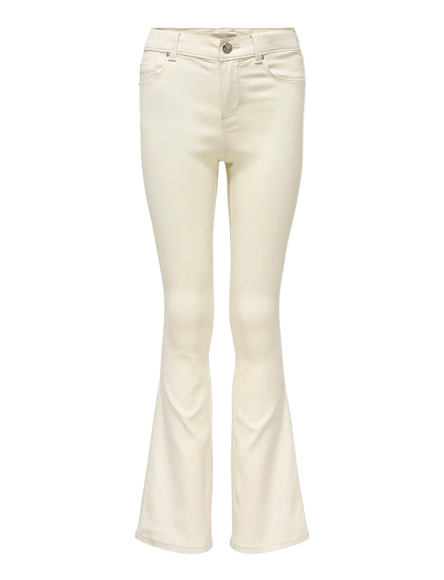 Kids Only - KOGROYAL LIFE REG FLARED PIM019 - bootcut jeans - ecru - 0