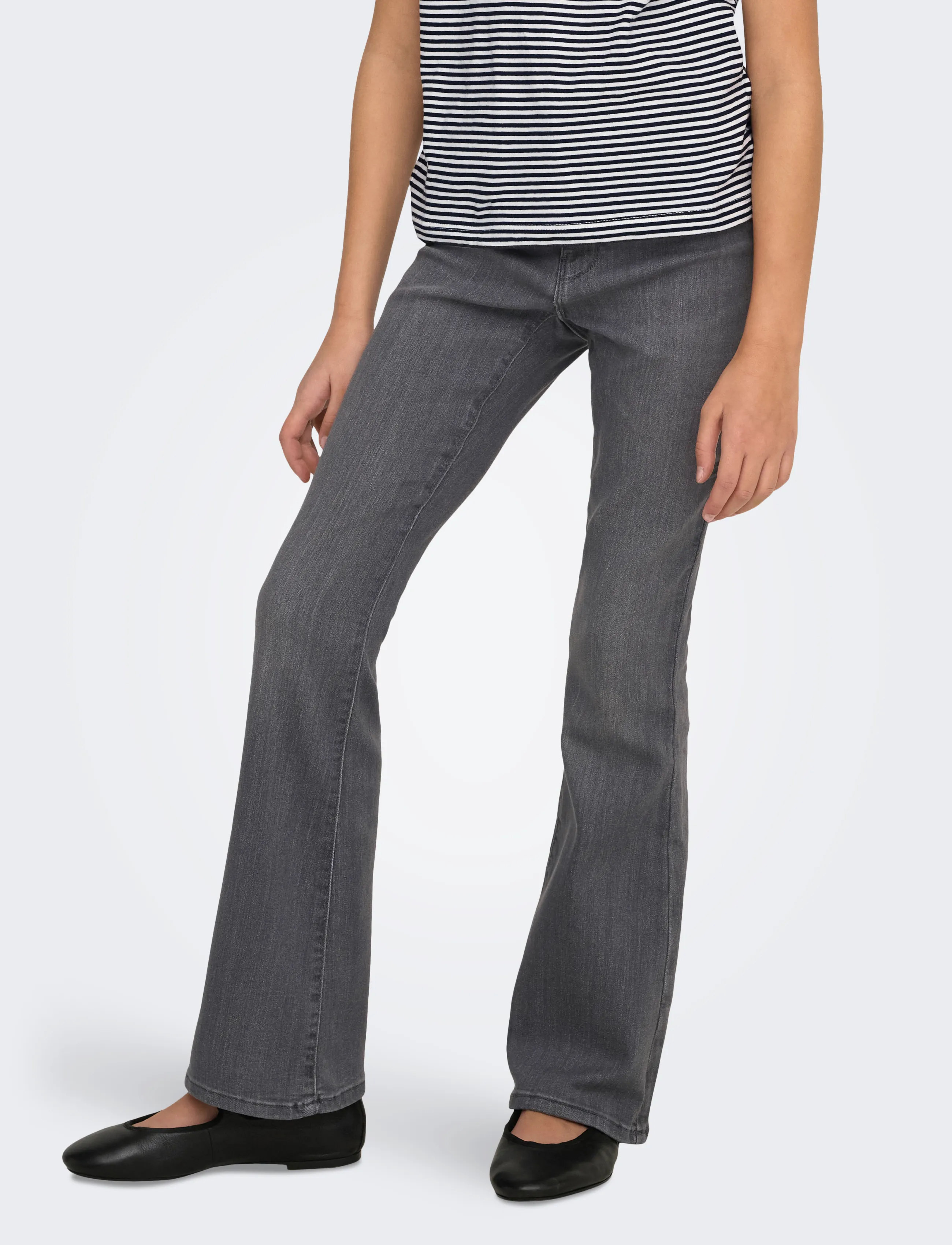 Kids Only Kograin Reg Flared Dnm Pim571 Noos, 146, Grey, Jeans > Flares, Dame