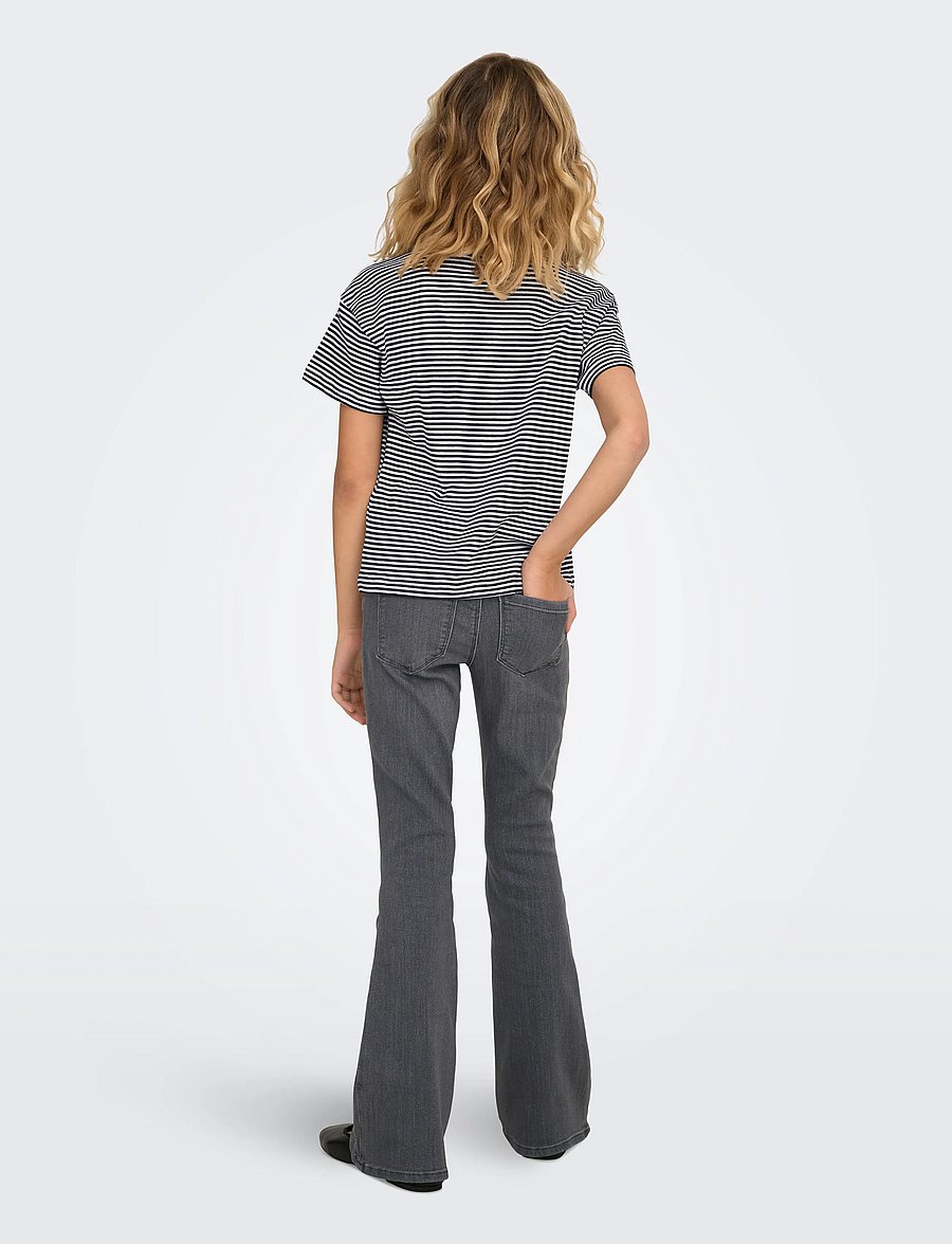 Kids Only - KOGRAIN REG FLARED DNM PIM571 NOOS - jeans évasés - medium grey denim - 3