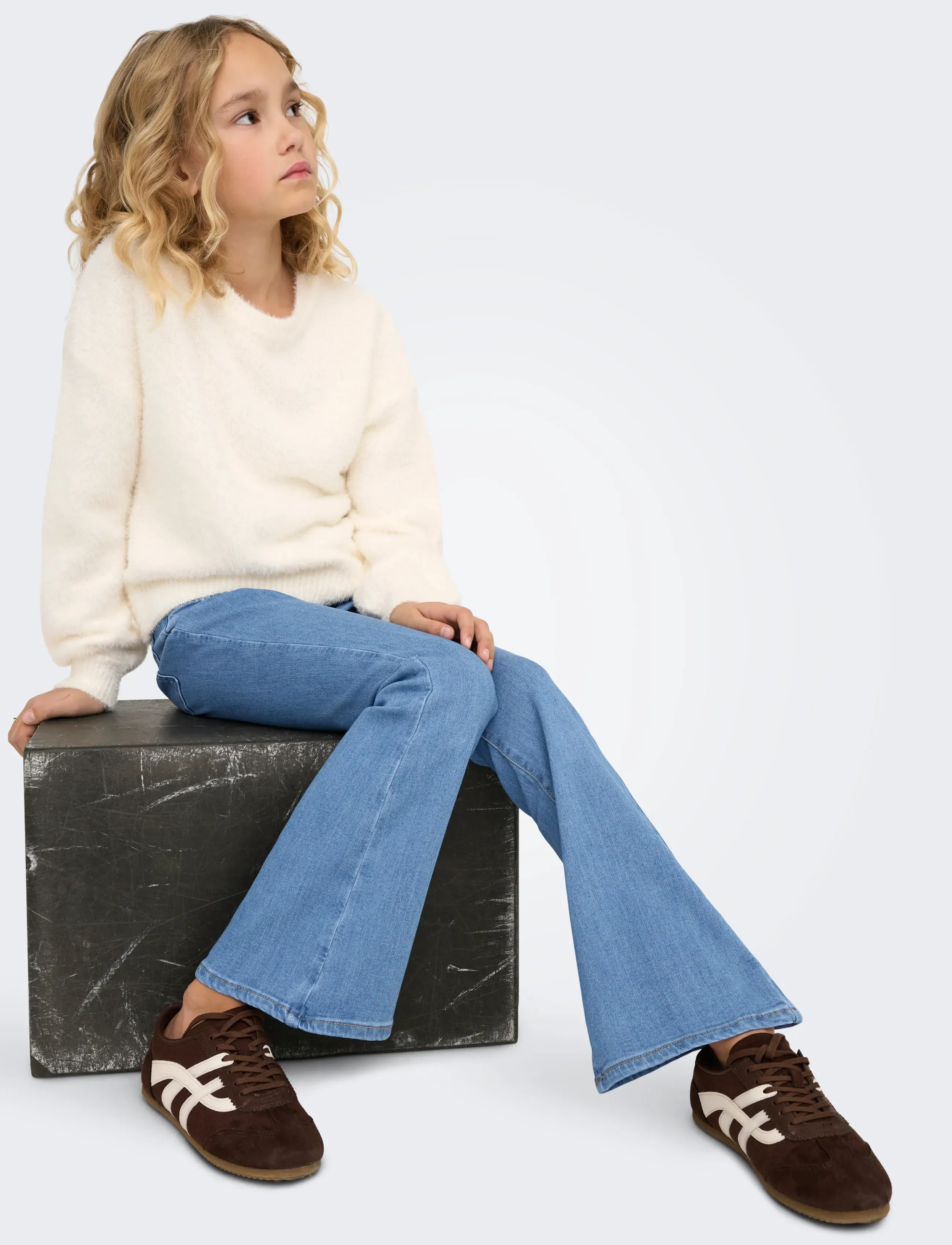 Kids Only - KOGRAIN REG FLARED DNM PIM573 NOOS - bootcut-farkut - light blue denim - 5