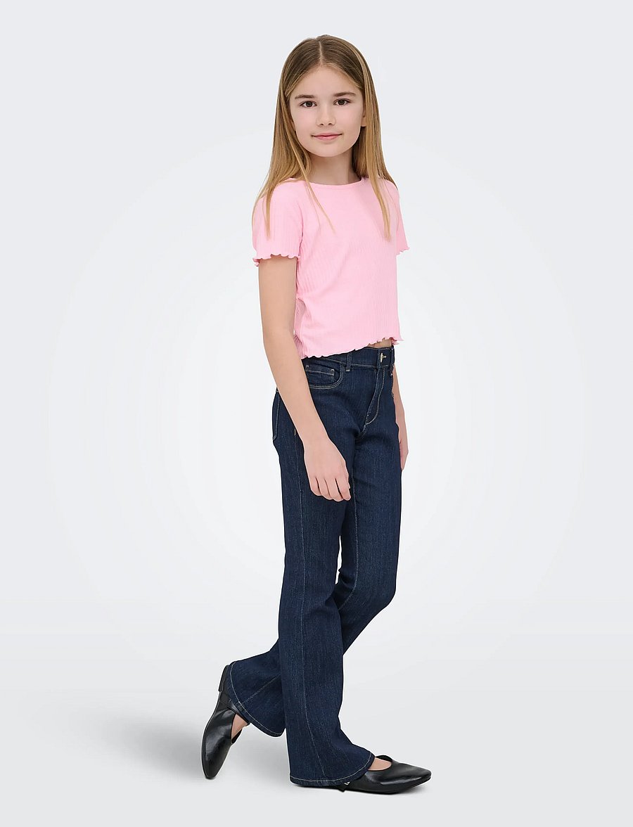 Kids Only - KOGRAIN REG FLARED DNM PIM572 NOOS - bootcut jeans - dark blue denim - 4