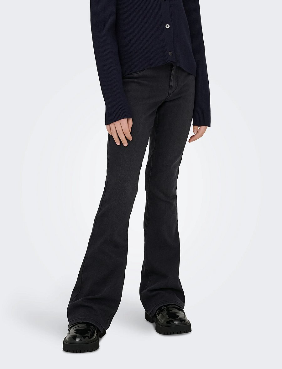 Kids Only - KOGRAIN REG FLARED DNM PIM0013 NOOS - alt laienevad teksad - washed black - 0