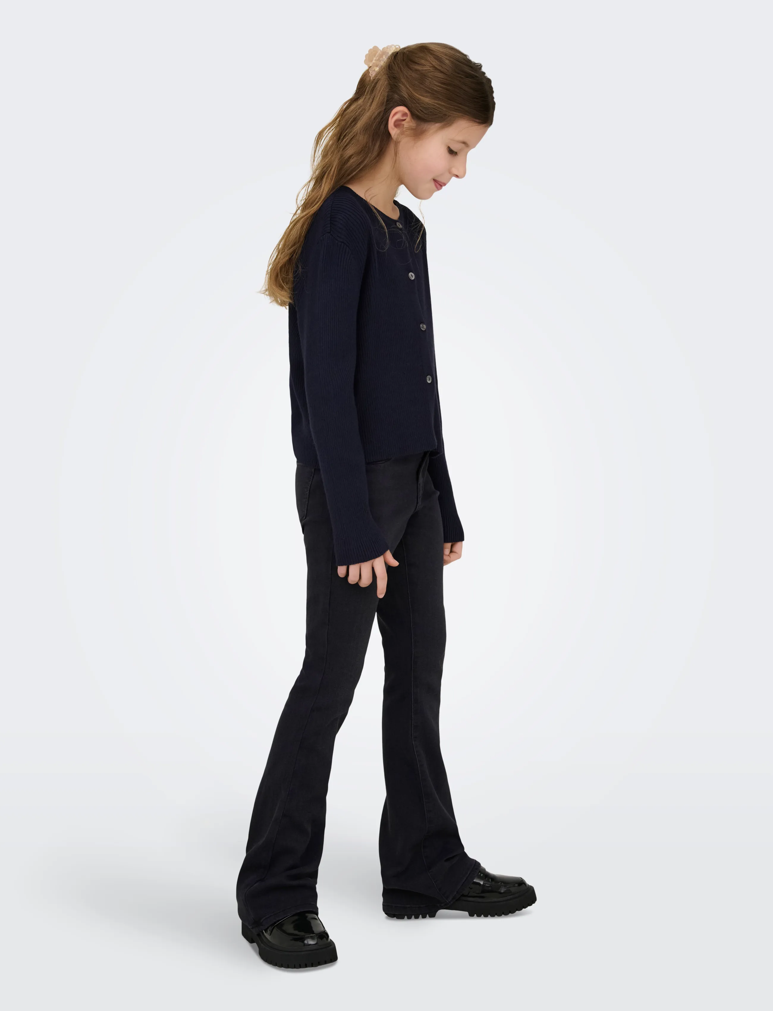 Kids Only - KOGRAIN REG FLARED DNM PIM0013 NOOS - bootcut jeans - washed black - 4
