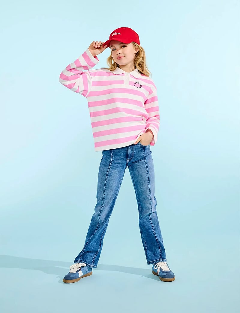 Kids Only - KOGESTHER L/S POLO EMB VD SWT - pikkade varrukatega polod - begonia pink - 0