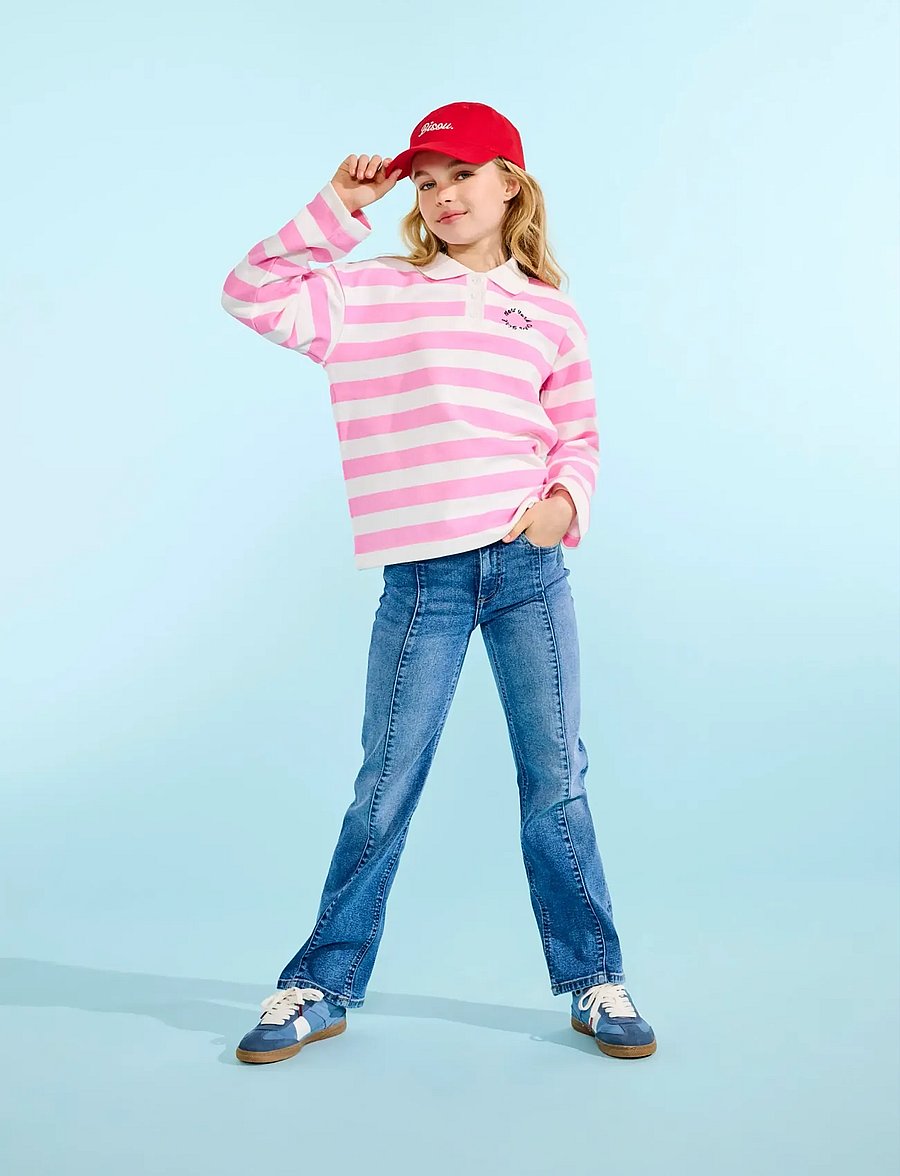 Kids Only - KOGESTHER L/S POLO EMB VD SWT - pikkade varrukatega polod - begonia pink - 0