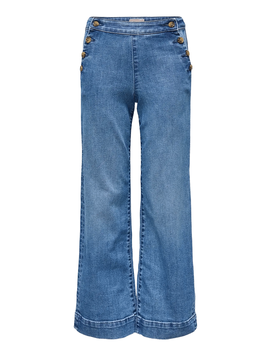 Kids Only - KOGMADISON HW BUT WIDE DNM GEN769 NOOS - brede jeans - medium blue denim - 1