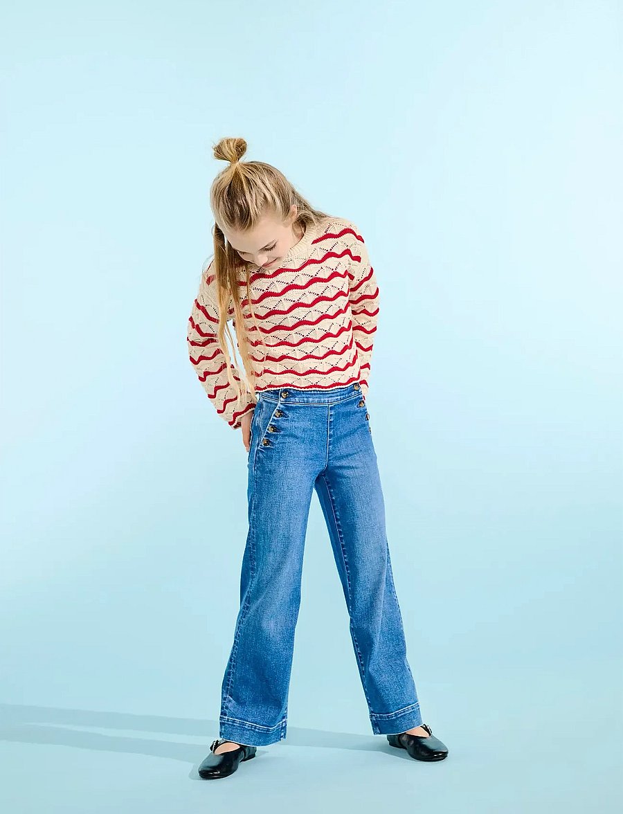 Kids Only - KOGMADISON HW BUT WIDE DNM GEN769 NOOS - brede jeans - medium blue denim - 0