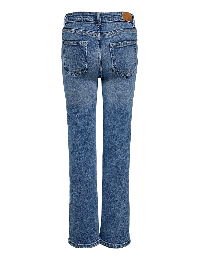 Kids Only - KOGJUICY WIDE LEG PINTUCK DNM AZG - hosen mit weitem bein - medium blue denim - 2