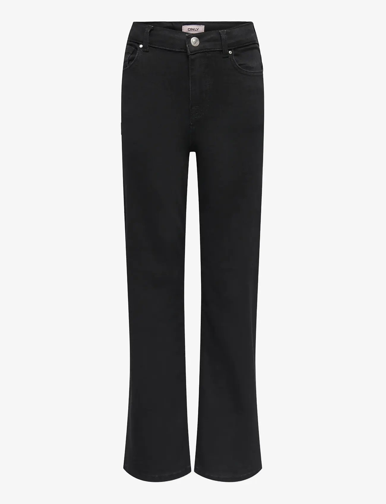 Kids Only - KOGMADISON BLUSH HW WIDE DIA1099 NOOS - platūs džinsai - washed black - 1