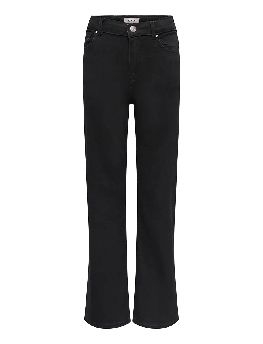 Kids Only - KOGMADISON BLUSH HW WIDE DIA1099 NOOS - szerokie dżinsy - washed black - 1