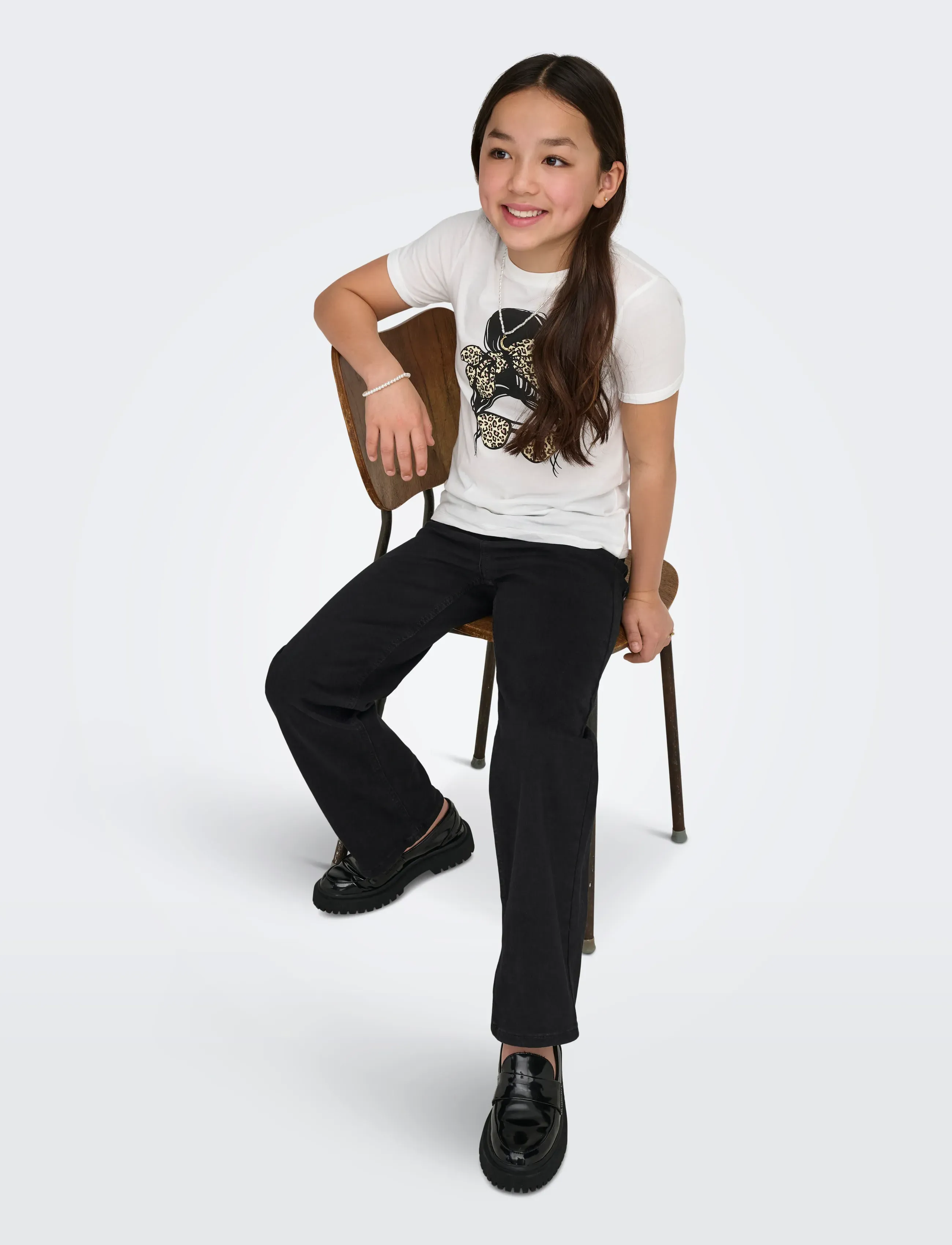 Kids Only - KOGMADISON BLUSH HW WIDE DIA1099 NOOS - szerokie dżinsy - washed black - 5
