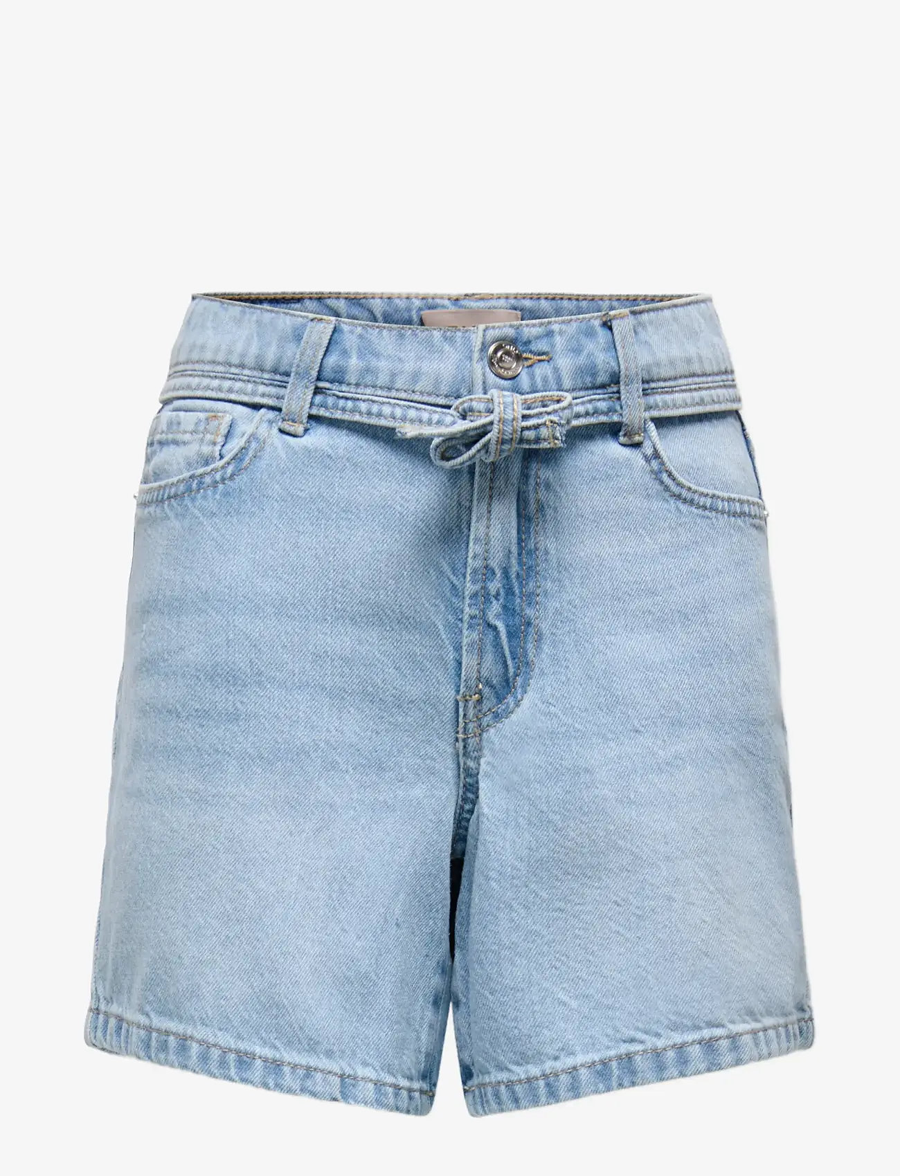 Kids Only - KOGGIANNA HW BELT SHORTS PIMBOX DNM NOOS - jeansshorts - light blue denim - 1
