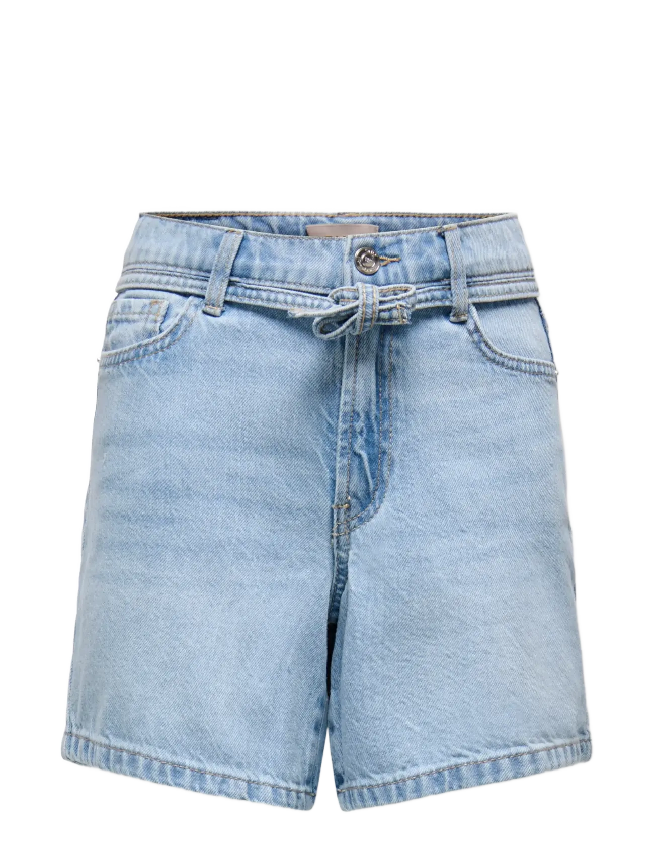 Kids Only KOGGIANNA HW BELT SHORTS PIMBOX DNM NOOS - Underdele - LIGHT BLUE DENIM / blue