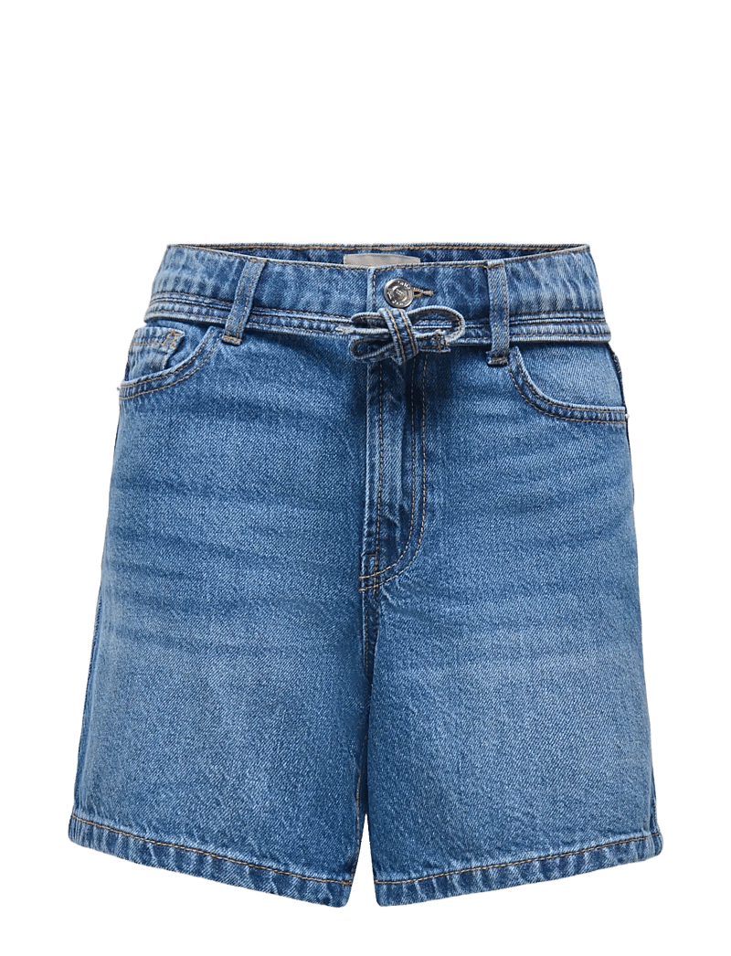Kids Only - KOGGIANNA HW BELT SHORTS PIMBOX DNM NOOS - jeansshorts - medium blue denim - 1