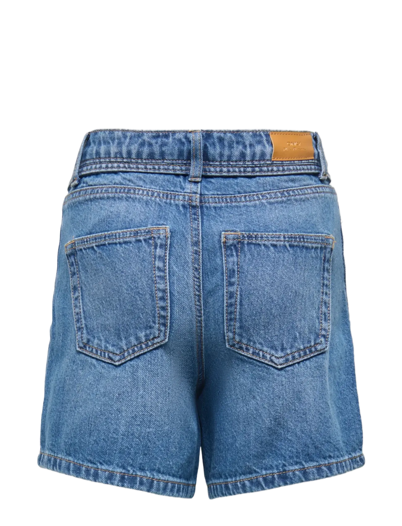 Kids Only - KOGGIANNA HW BELT SHORTS PIMBOX DNM NOOS - denimshorts - medium blue denim - 2