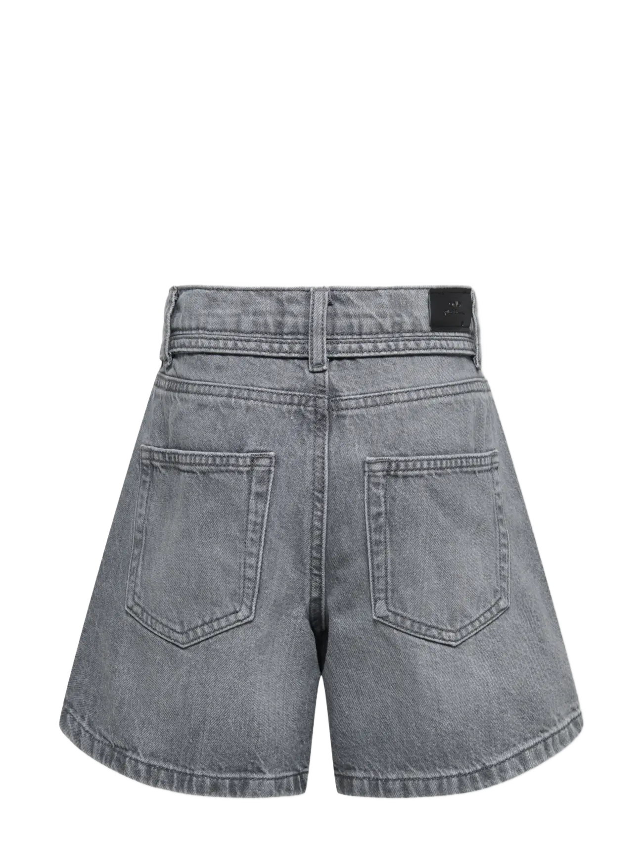 Kids Only - KOGGIANNA HW BELT SHORTS PIMBOX DNM NOOS - short en jeans - medium grey denim - 2
