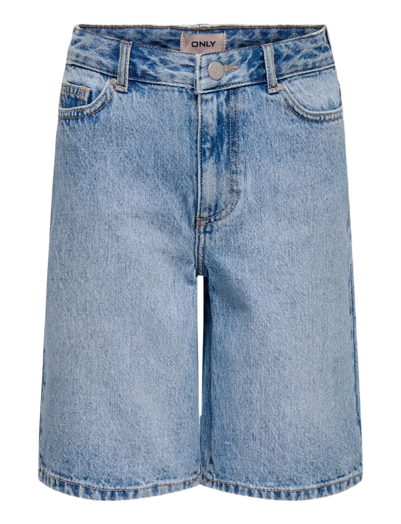 Kids Only KOGSONNY HW WIDE DNM SHORTS NOOS - Underdele - LIGHT BLUE DENIM / blue