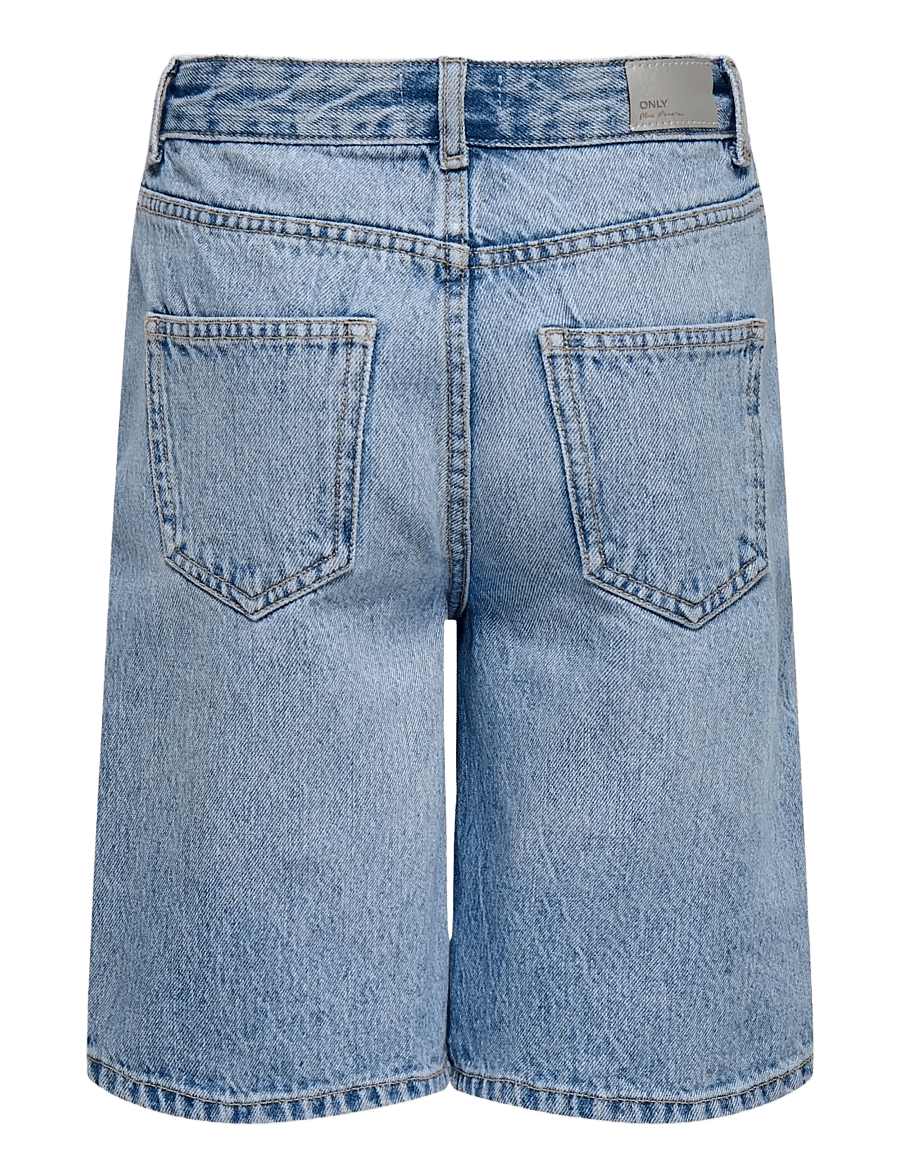 Kids Only - KOGSONNY HW WIDE DNM SHORTS NOOS - jeansshorts - light blue denim - 2