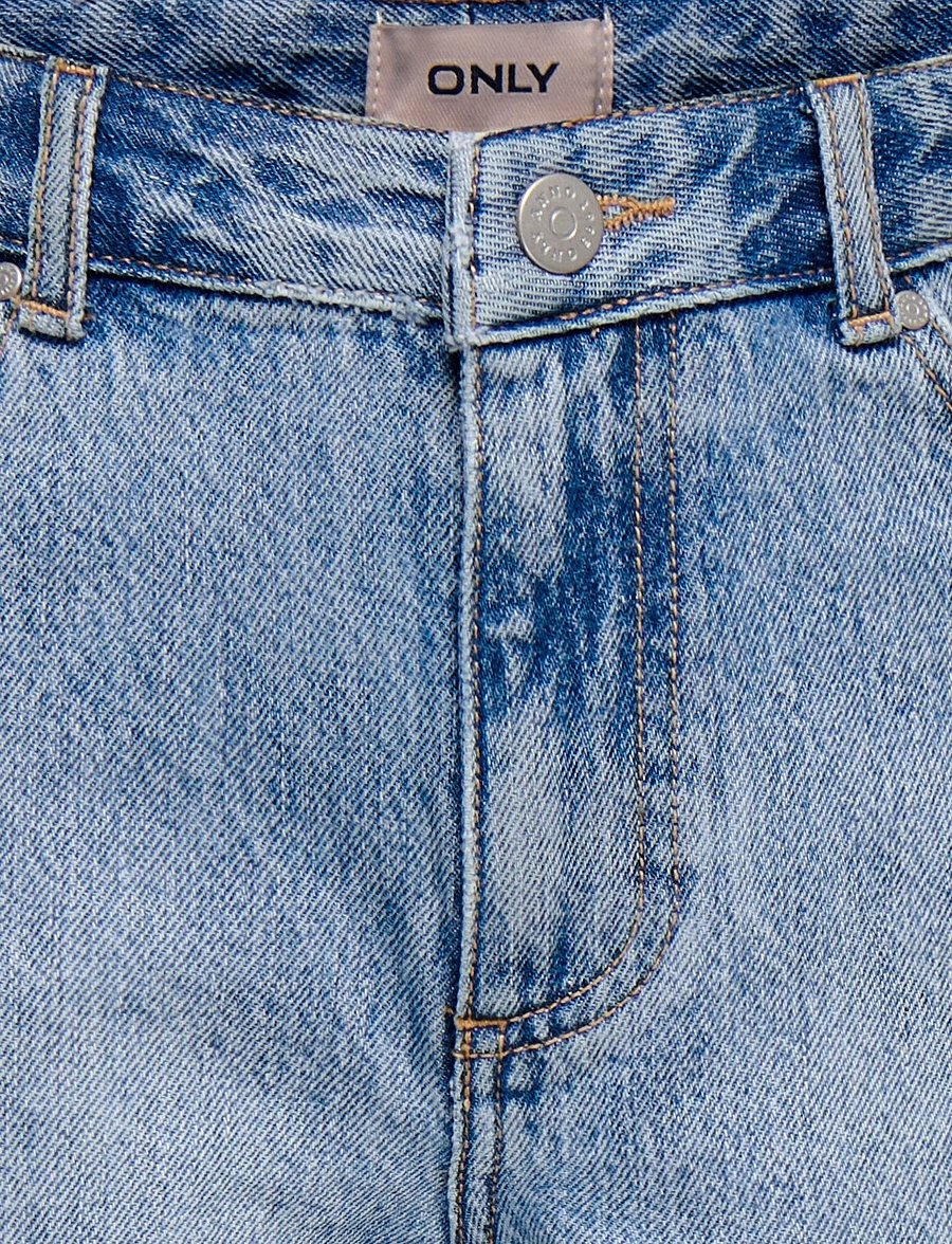 Kids Only - KOGSONNY HW WIDE DNM SHORTS NOOS - jeansshorts - light blue denim - 4