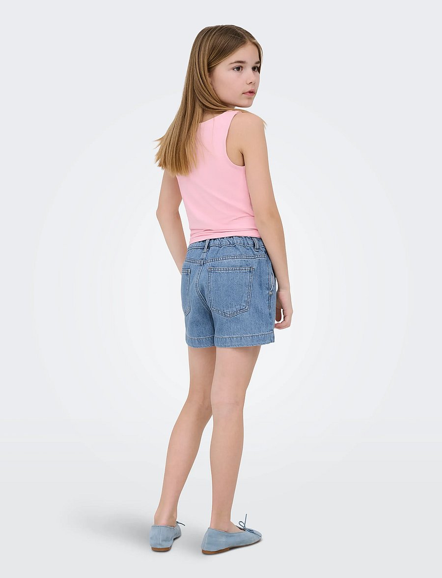 Kids Only - KOGCOMET MID WIDE SHORTS DNM LB NOOS - jeansshorts - light blue denim - 3