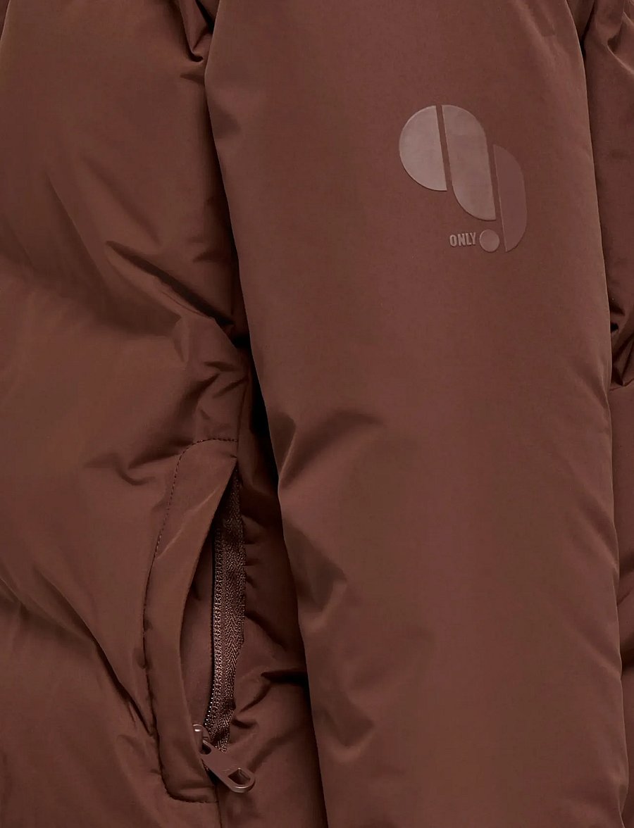Kids Only - KOGELLIE FUNCTIONAL HOOD JACKET OTW NOOS - soojad ja polsterdatud - brown stone - 2