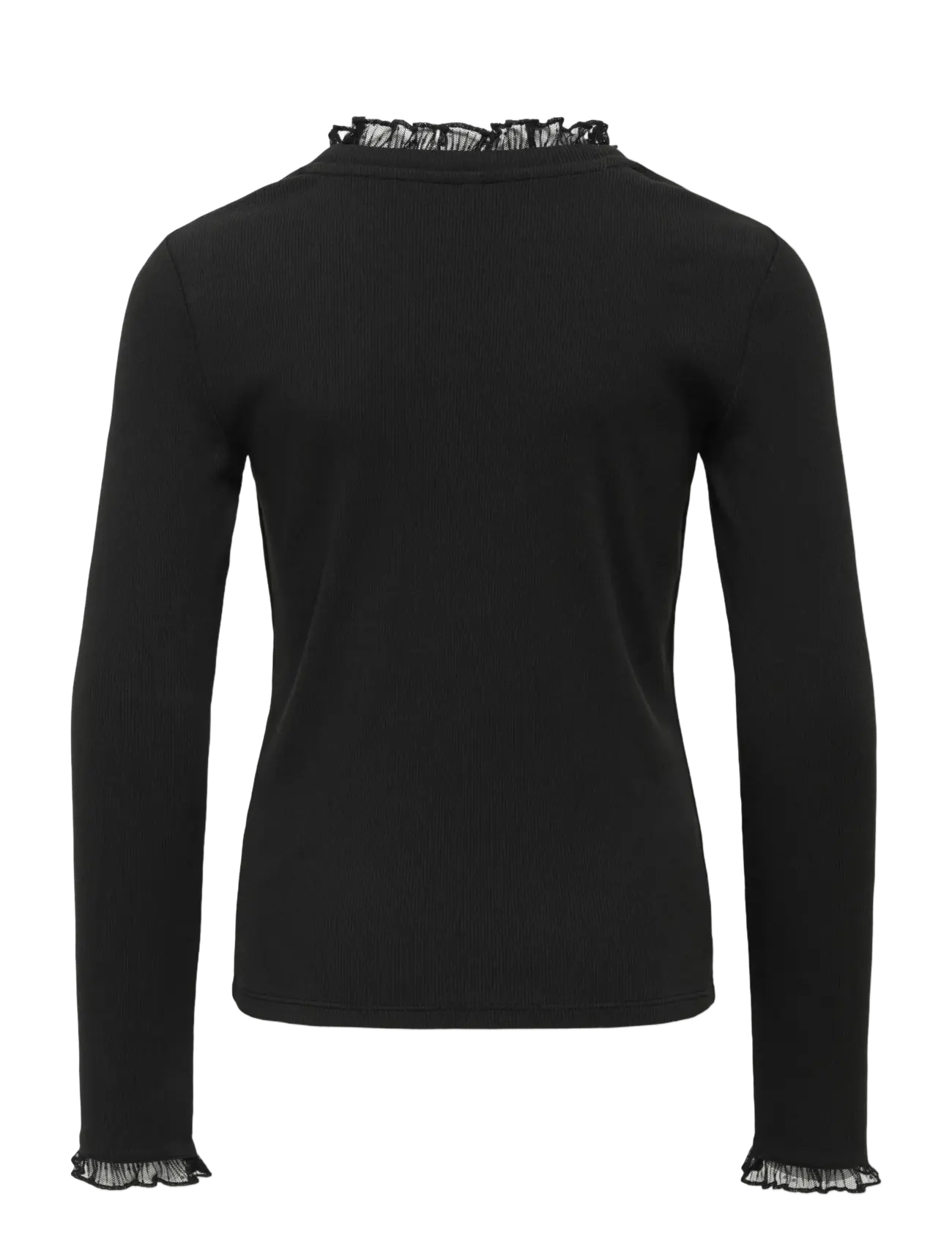 Kids Only - KOGLESLIE L/S LACE MIX TOP JRS - black - 1