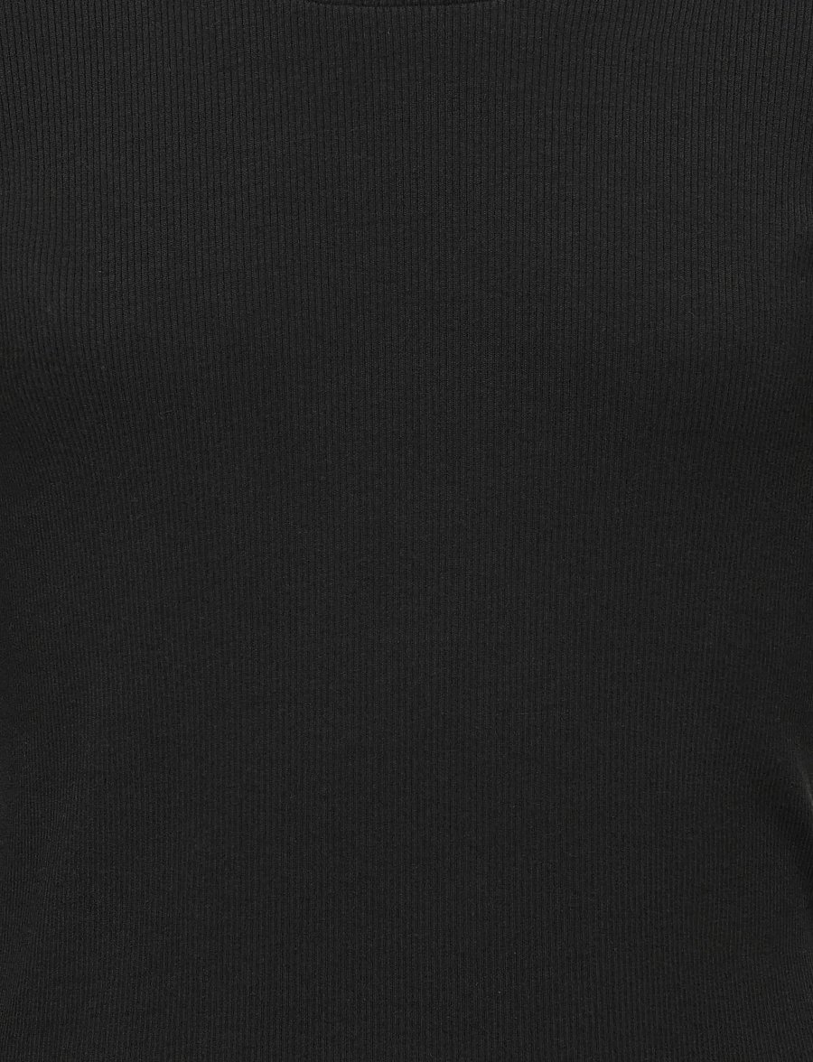 Kids Only - KOGLESLIE L/S LACE MIX TOP JRS - black - 2