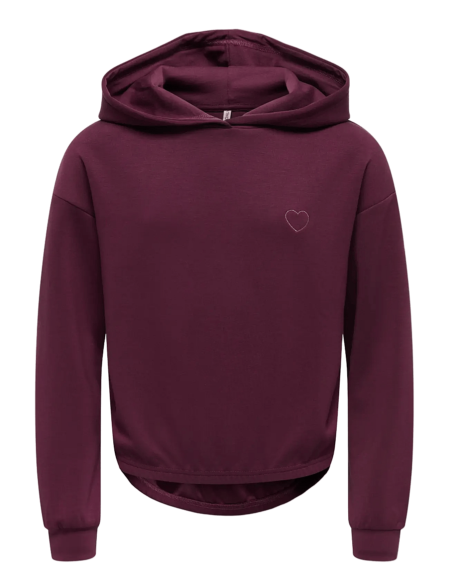Kids Only - KOGADA-COOPER HEART L/S HOOD FR SWT NOOS - hættetrøjer - fig - 1