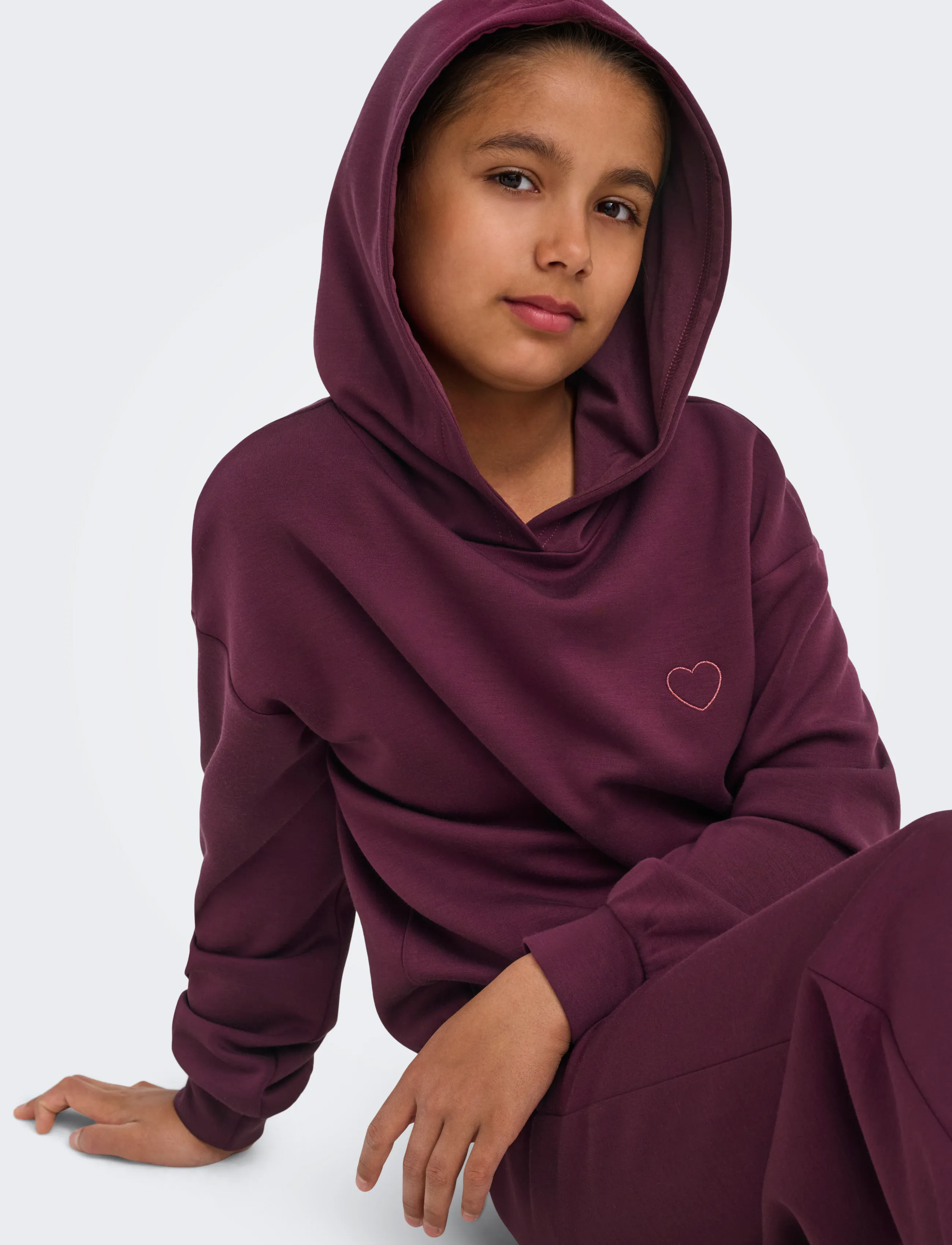Kids Only - KOGADA-COOPER HEART L/S HOOD FR SWT NOOS - hættetrøjer - fig - 5