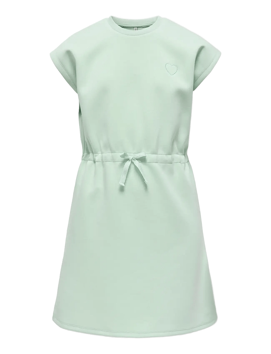 Kids Only - KOGADA-MAY HEART S/S DRESS FR JRS - aqua foam - 0