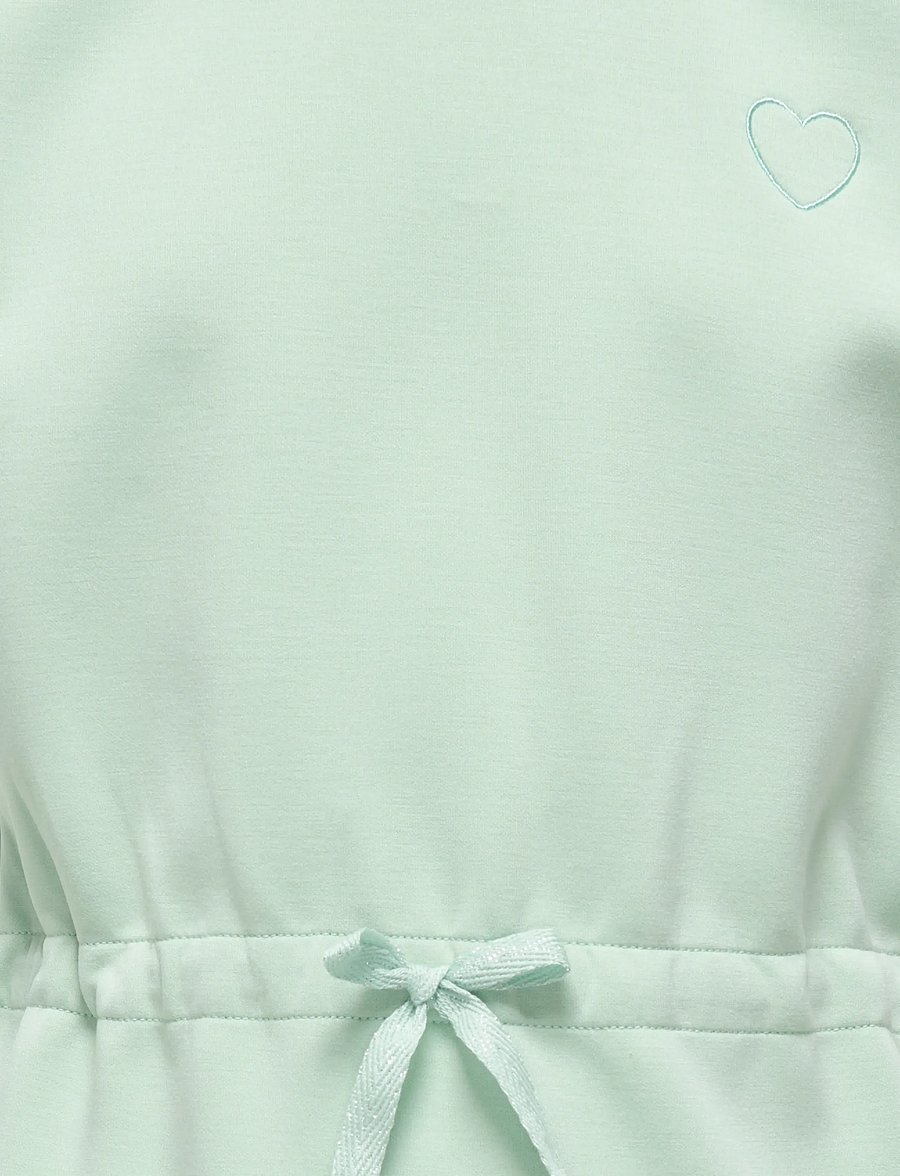 Kids Only - KOGADA-MAY HEART S/S DRESS FR JRS - aqua foam - 2