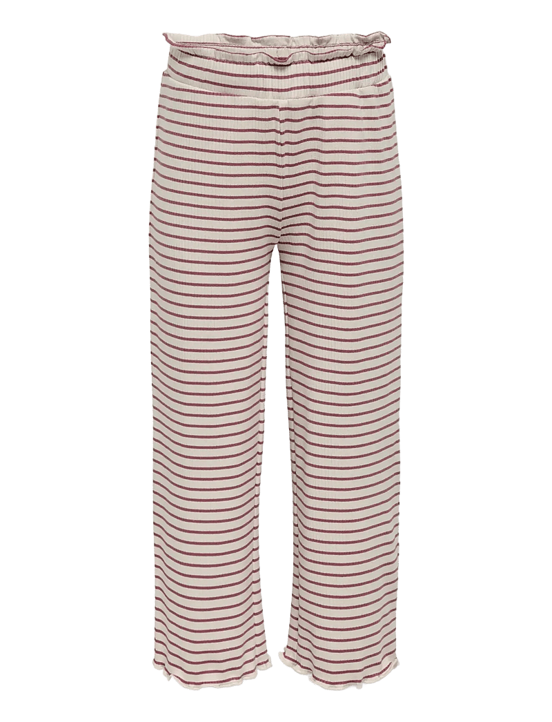 Kids Only - KMGMAUDE LIFE STRIPE WIDE PANT JRS NOOS - babybyxor - oatmeal - 1