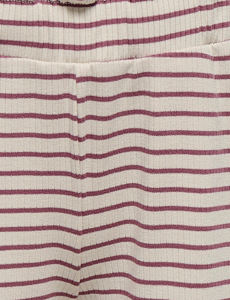 Kids Only - KMGMAUDE LIFE STRIPE WIDE PANT JRS NOOS - babybukser - oatmeal - 3