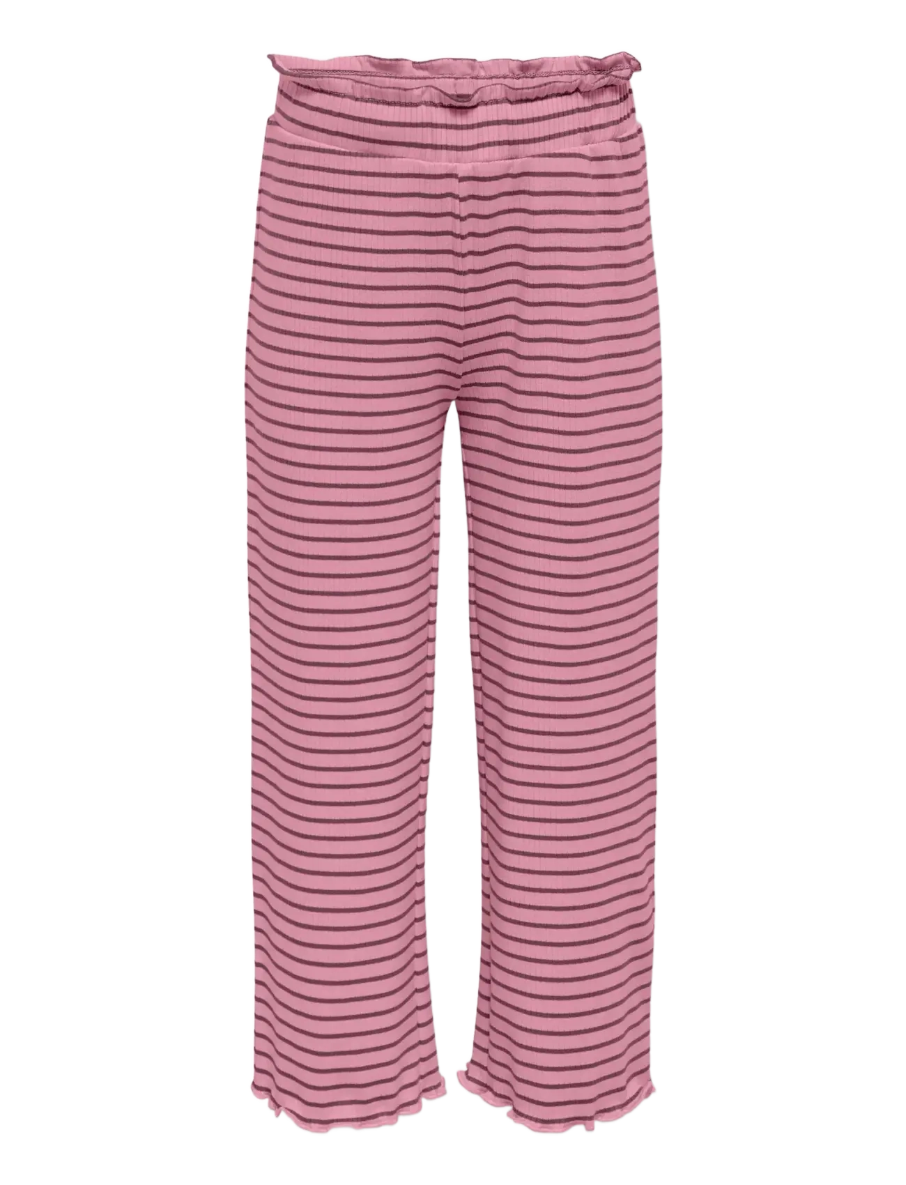 Kids Only KMGMAUDE LIFE STRIPE WIDE PANT JRS NOOS - Kids Only - SEA PINK / pink/rose