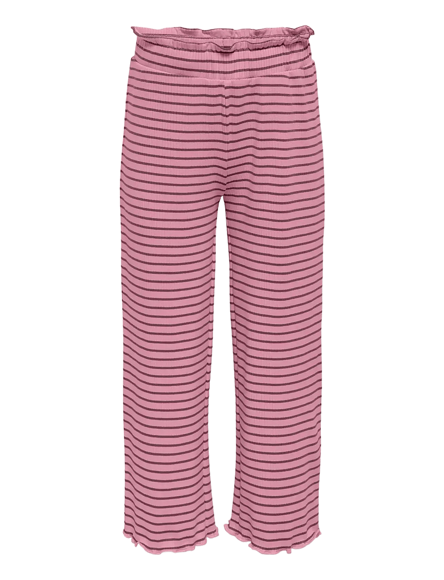 Kids Only - KMGMAUDE LIFE STRIPE WIDE PANT JRS NOOS - babybukser - sea pink - 1