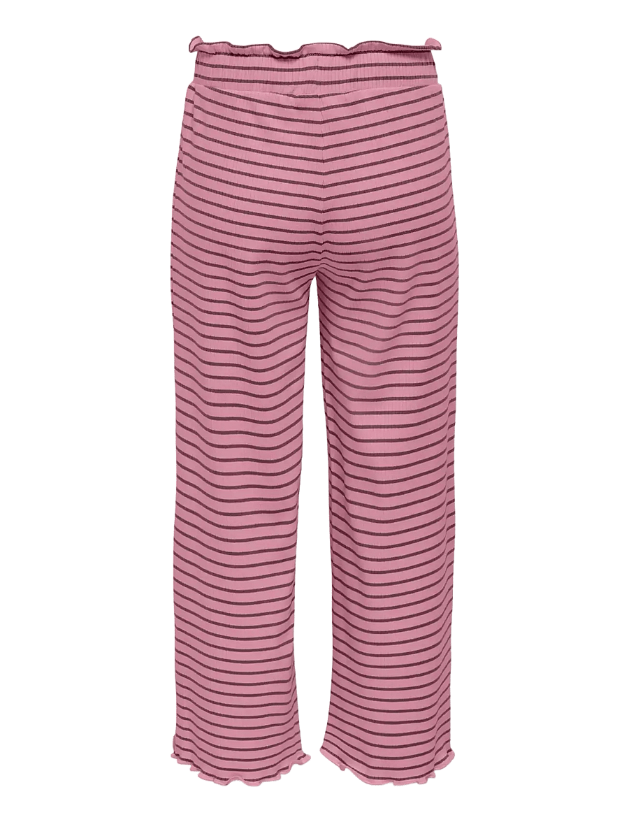 Kids Only - KMGMAUDE LIFE STRIPE WIDE PANT JRS NOOS - babybukser - sea pink - 2