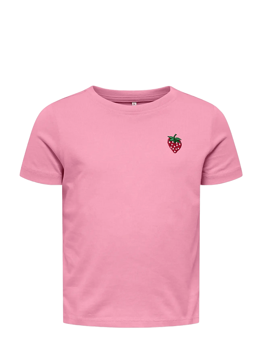 Kids Only - KMGVEGA LIFE SS REG EMB TEE BOX JRS NOOS - korte mouwen - cashmere rose - 1