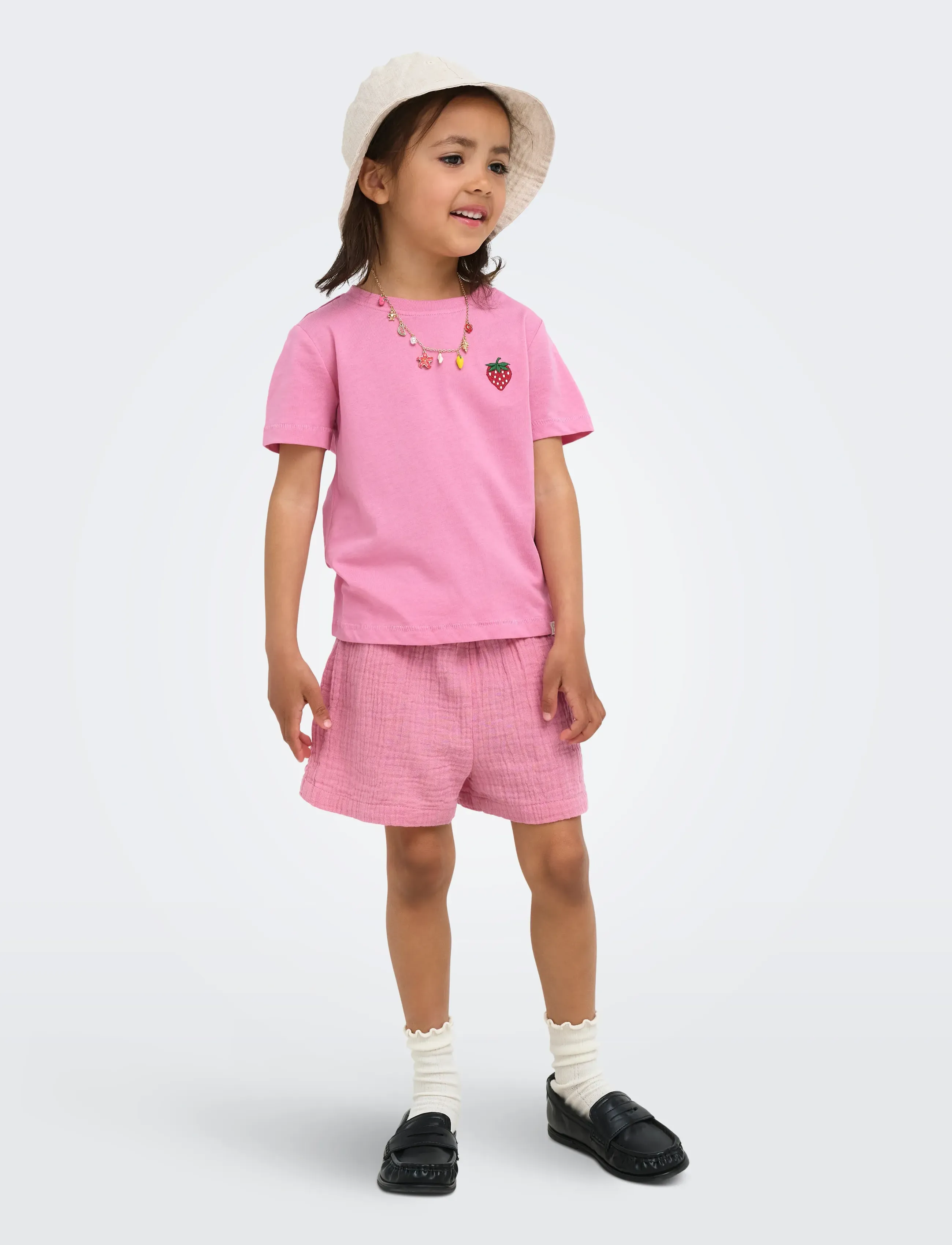 Kids Only - KMGVEGA LIFE SS REG EMB TEE BOX JRS NOOS - t-shirts à manches courtes - cashmere rose - 4