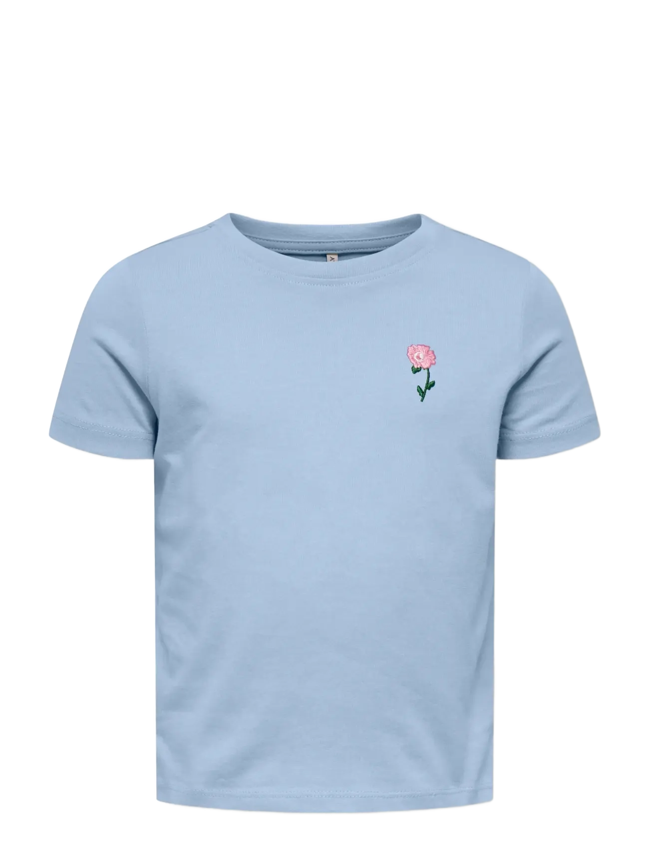 Kids Only KMGVEGA LIFE SS REG EMB TEE BOX JRS NOOS - Tøj - SOFT CHAMBRAY / blue